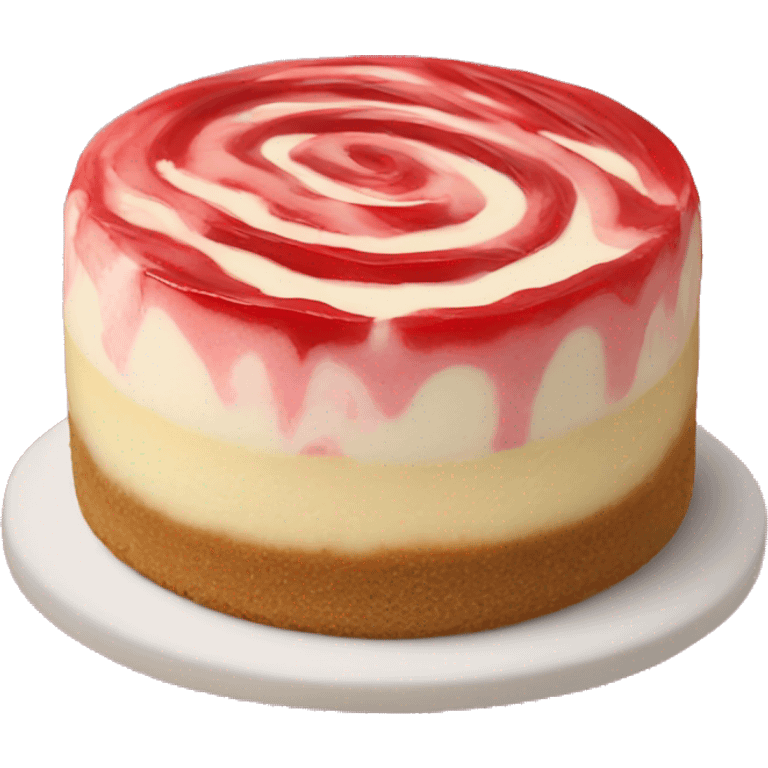 strawberry swirl Cheesecake  emoji