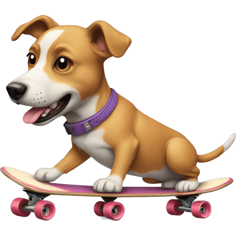 Dog on skateboard emoji