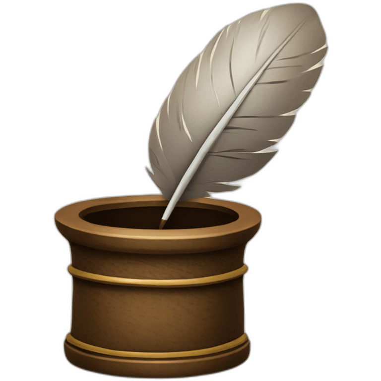 quill and inkwell emoji