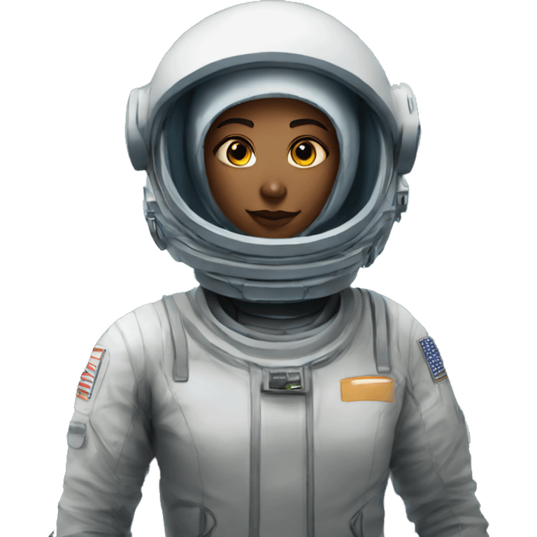 Hacker on a Space station with Makup emoji