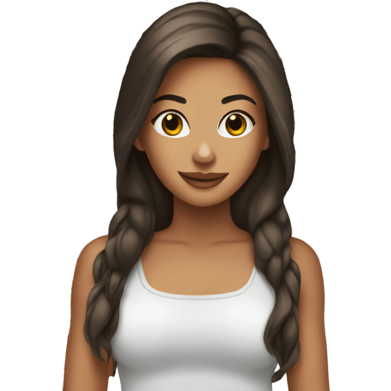 Brunette beauty  emoji