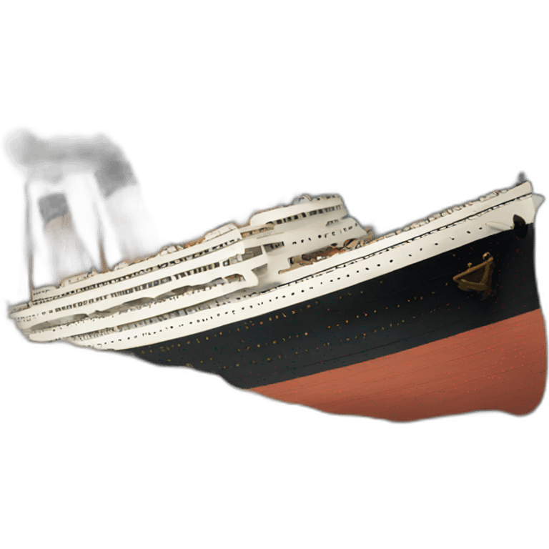 sinking titanic emoji