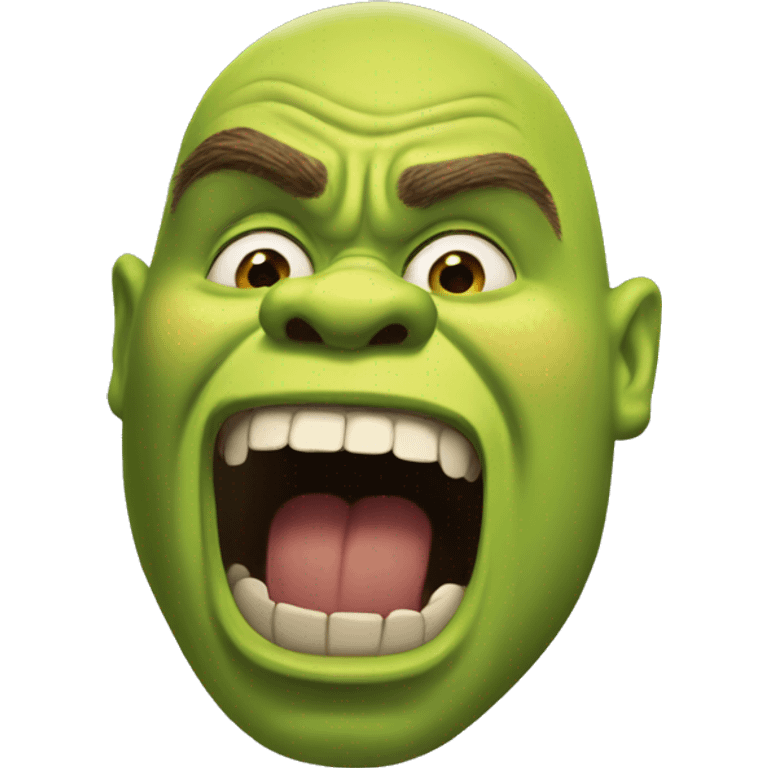 shrek screaming emoji