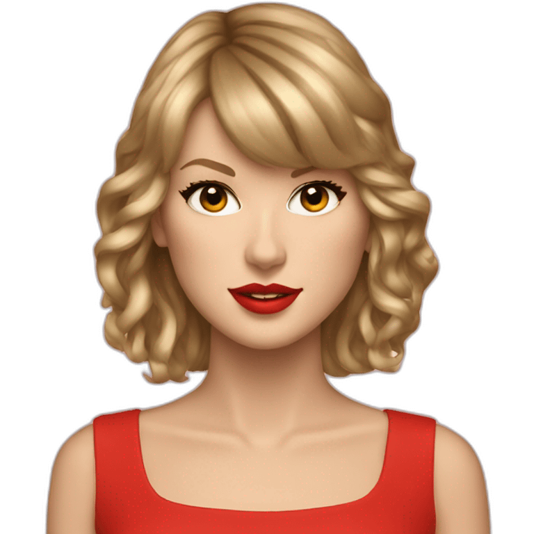 taylor swift red emoji