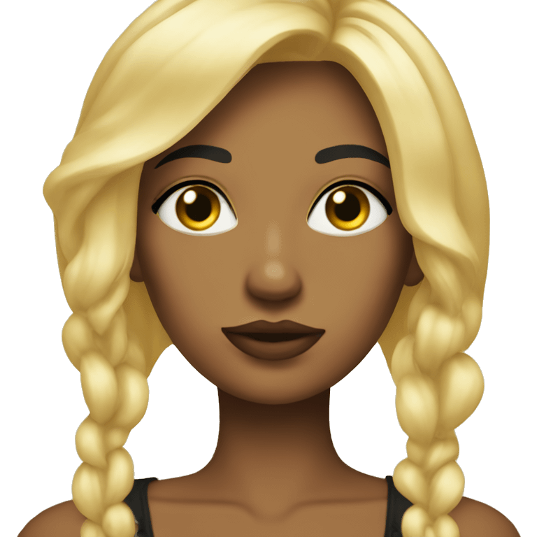 Blonde baddie  emoji