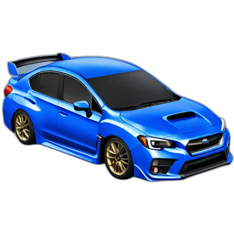 Blue Subaru WRX STI emoji