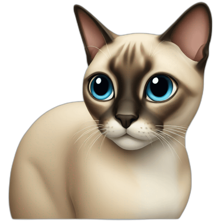 big siamese cat emoji