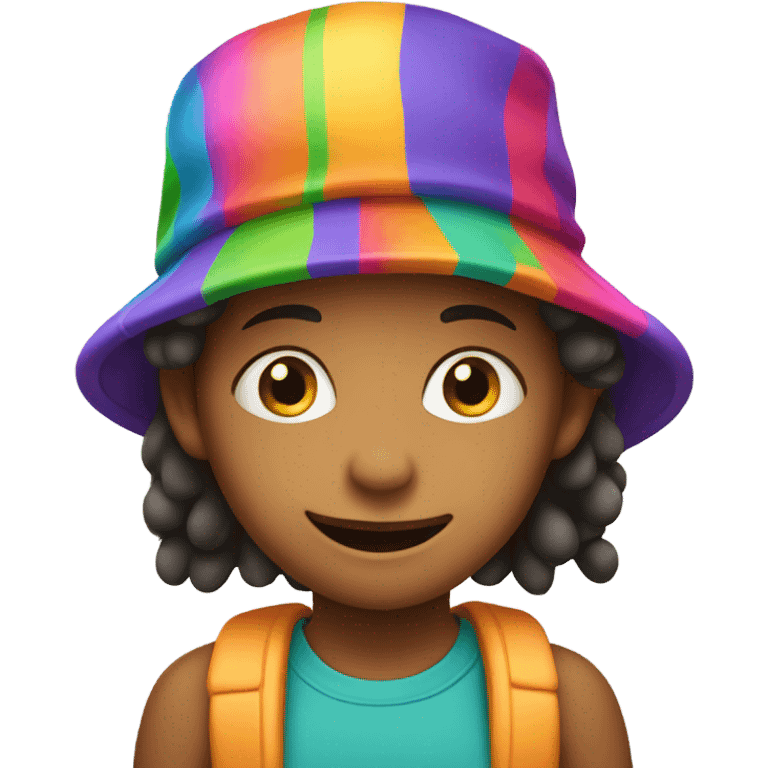 the kid with hat emoji