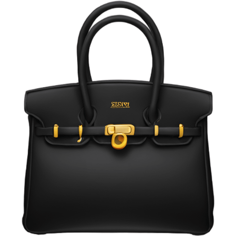 Black birkin emoji