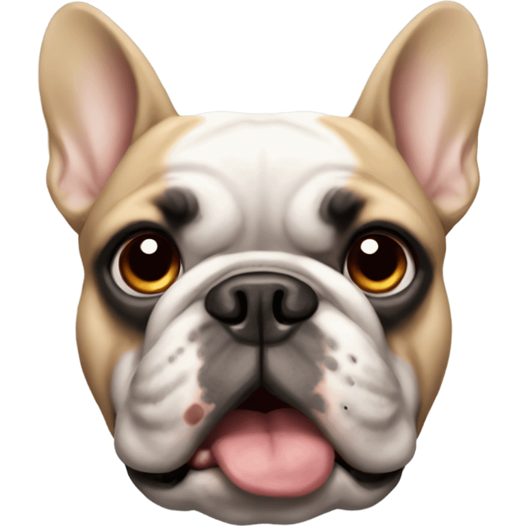 Angry French bulldog emoji