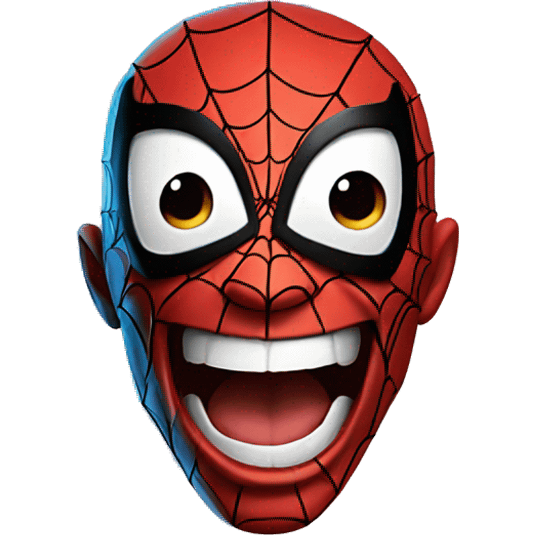 Spider-Man laughing emoji