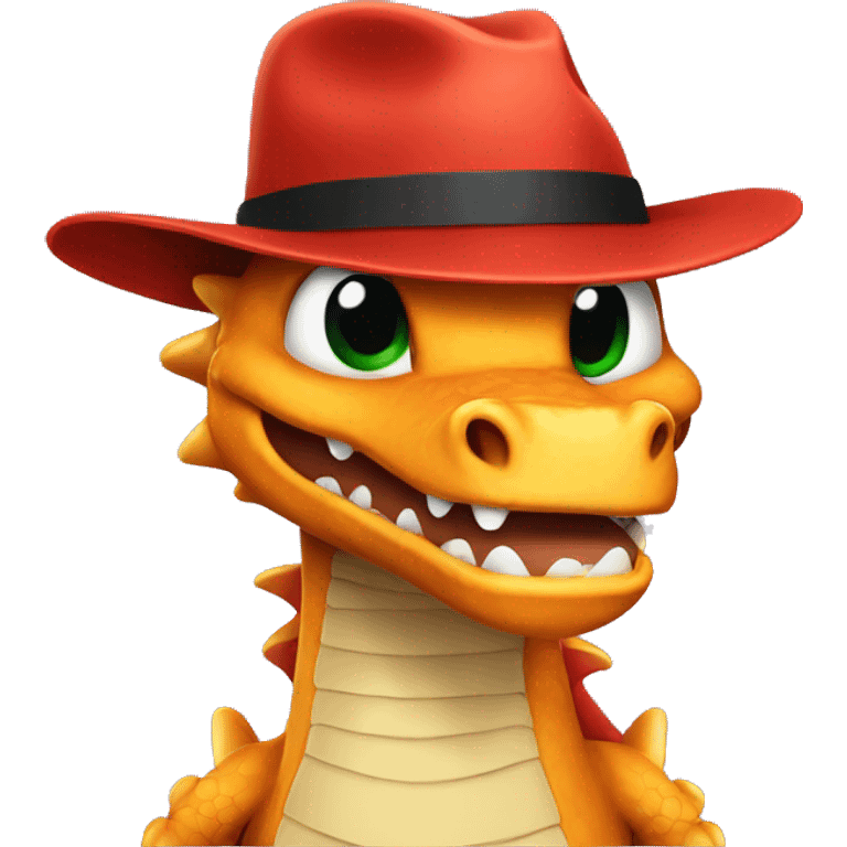 dragon with fedora emoji