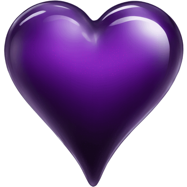 glass dark purple heart  emoji