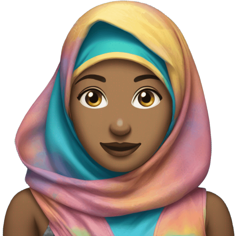 Hijabi swimming emoji