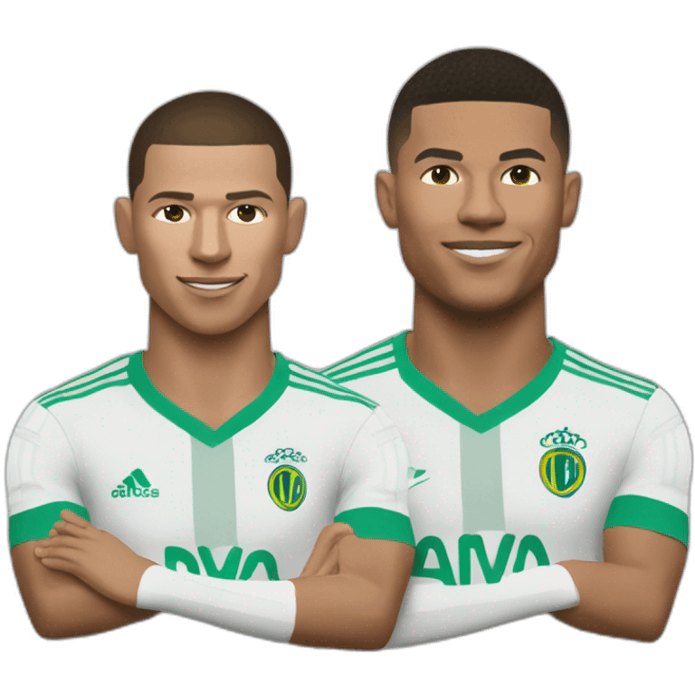 Ronaldo sur Mbappe emoji