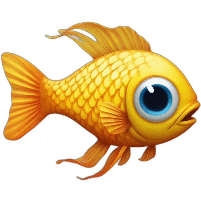 fish with three eyes emoji