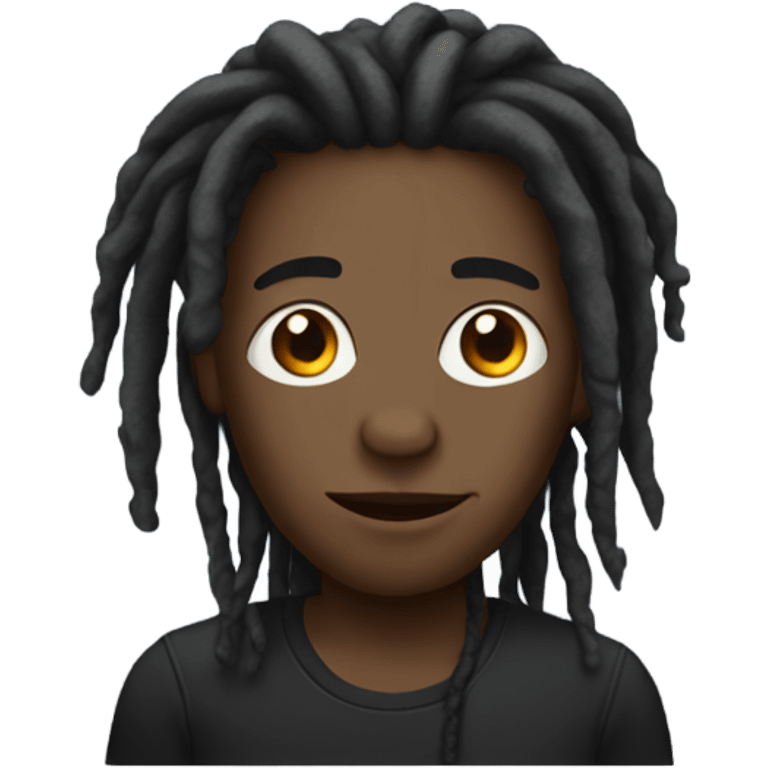 Black person with dreads emoji