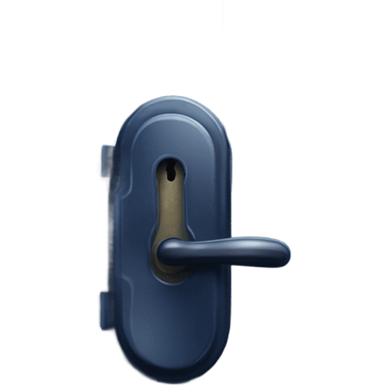 Dark blue door lock emoji