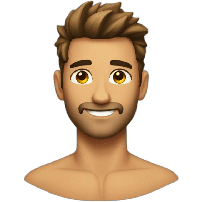 Handsome hunk emoji