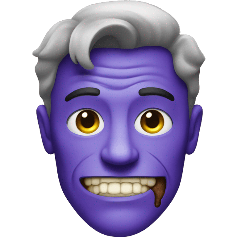 two-face, havey dent, half purple face emoji