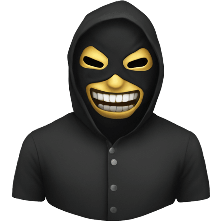 Scary masked man emoji