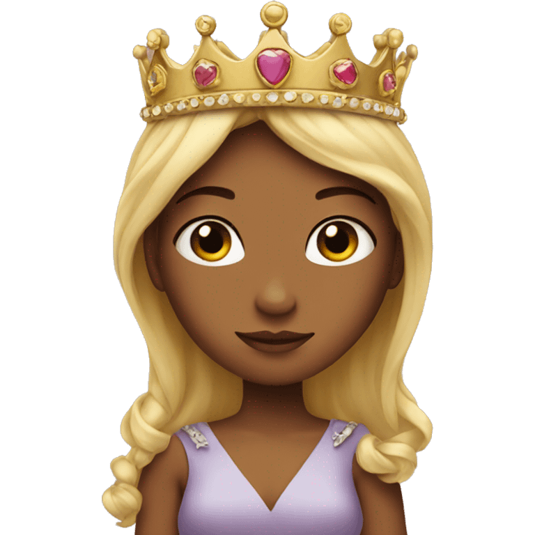 Crown and a princess emoji