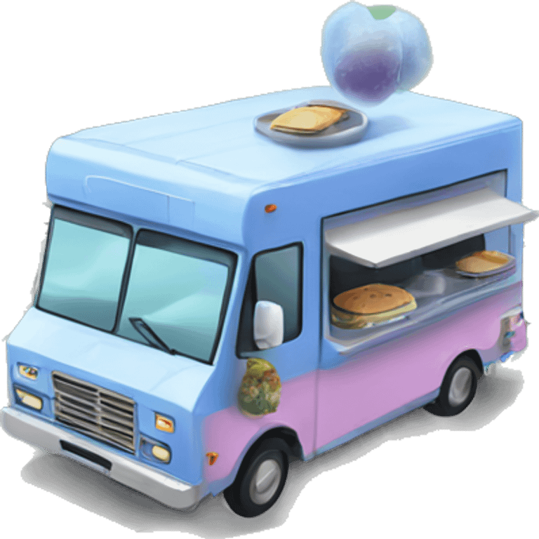 Rick and Morty’s ,Flying,Food truck selling blueberries sandwiches  emoji