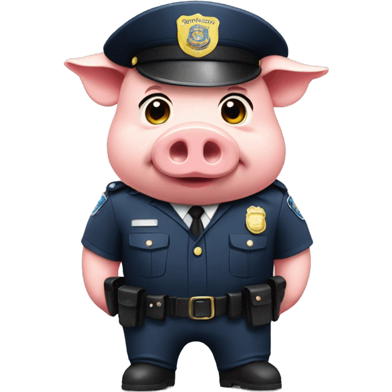 Pig in a police uniform  emoji