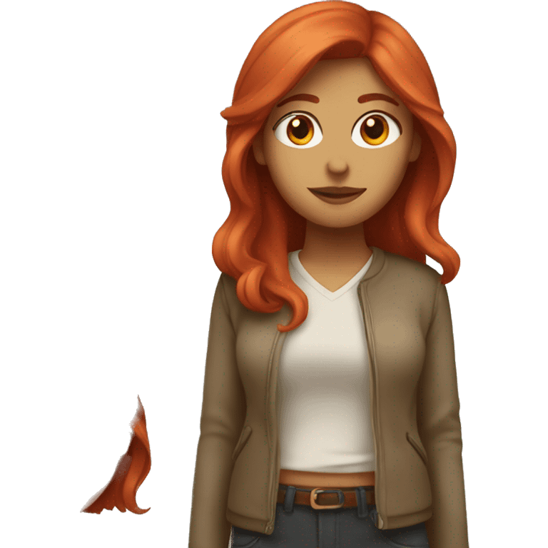 female progremmer with red hair emoji