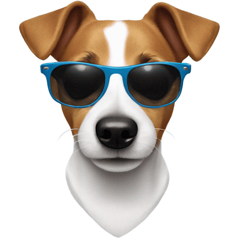 Jack Russell wearing sunglasses  emoji