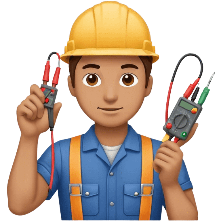 electrician holding wires emoji