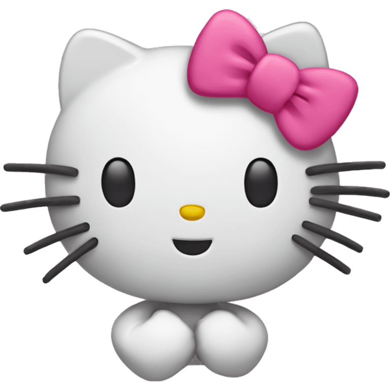 Hello kitty scratching head emoji