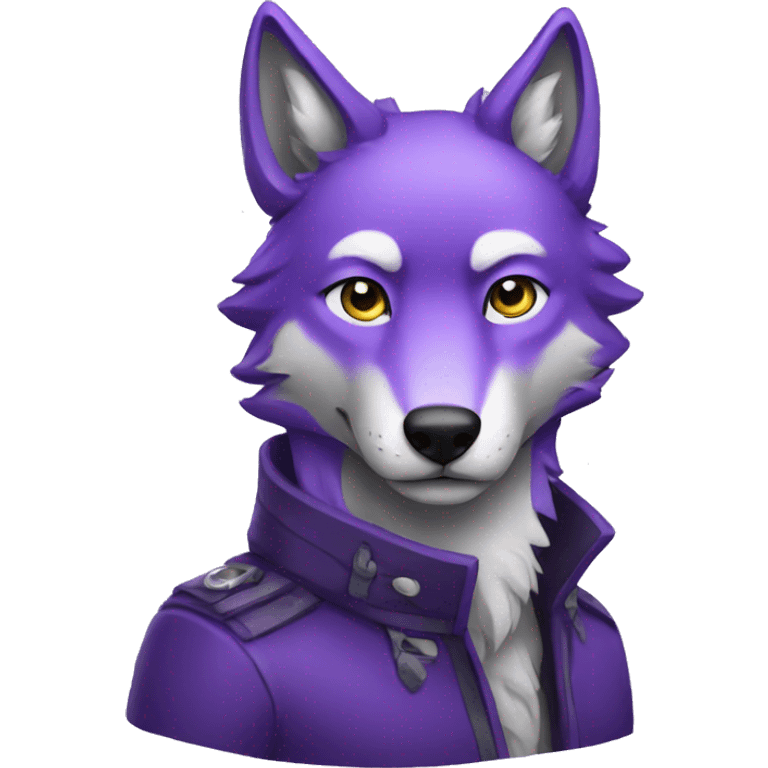 Purple wolf emoji