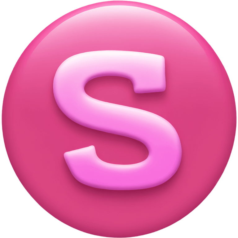 Pink tiktok logo emoji