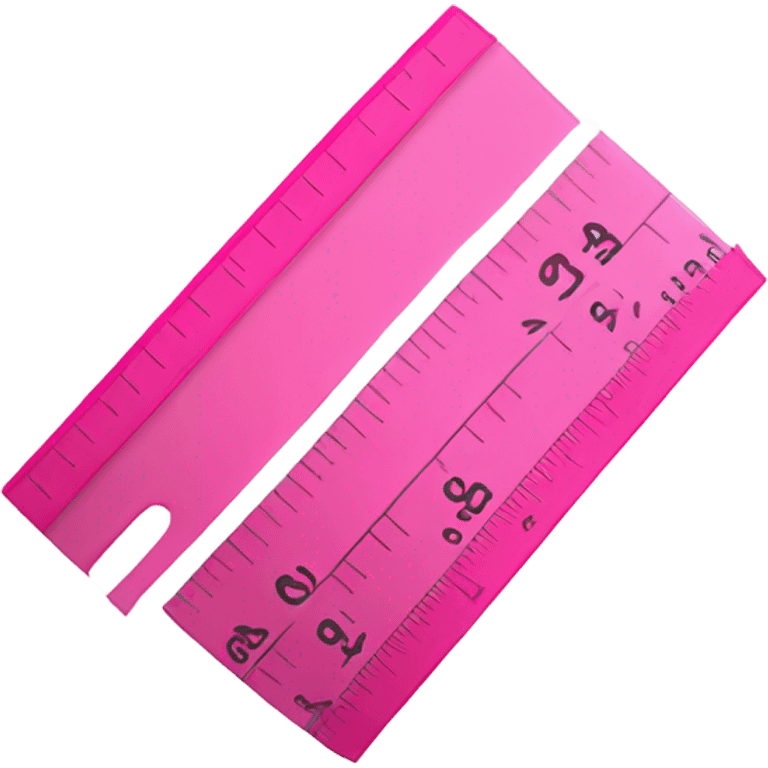 pink ruler emoji