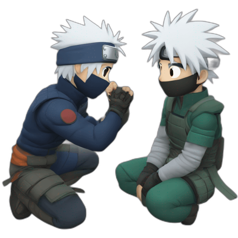 Kakashi with mangiku charingan  emoji