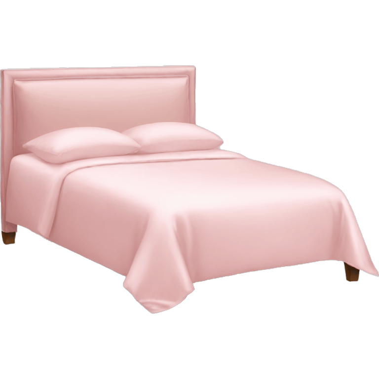 Light pink silk bed emoji