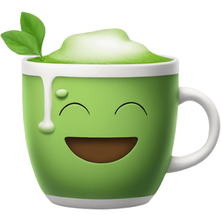 matcha tea in a mug emoji