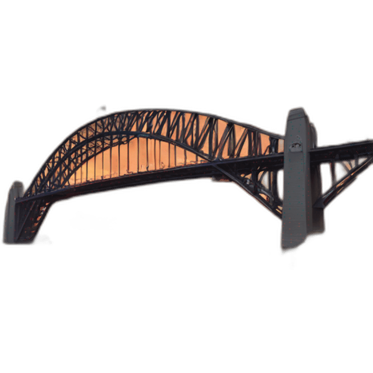 sydney-harbour-bridge beneath fire sea emoji