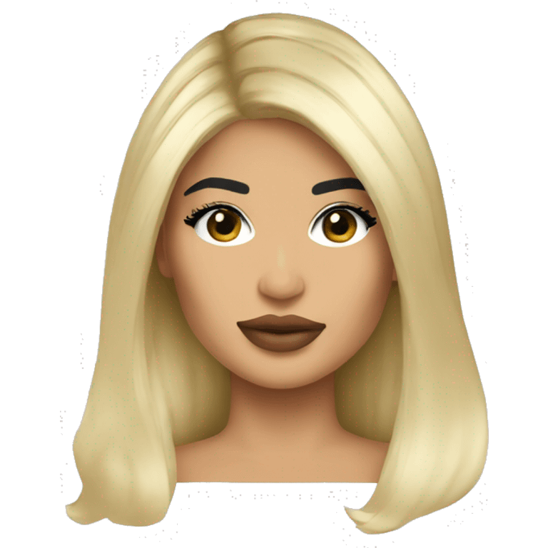 kylie jenner blonde  emoji