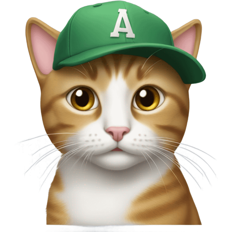 Cat with ball cap emoji