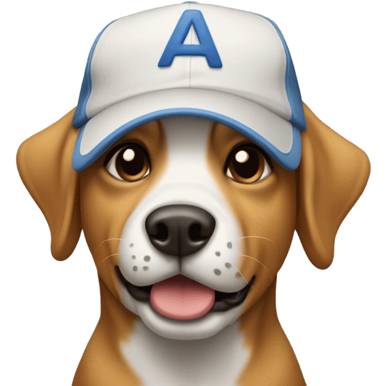 Dog with sideways hat emoji