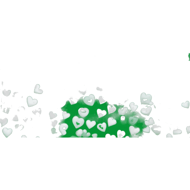 Please create an emoji featuring a white heart at the center with a solid green background. The heart should be the main focus, standing out clearly against the vibrant green background. Ensure the overall design is simple and clean. emoji