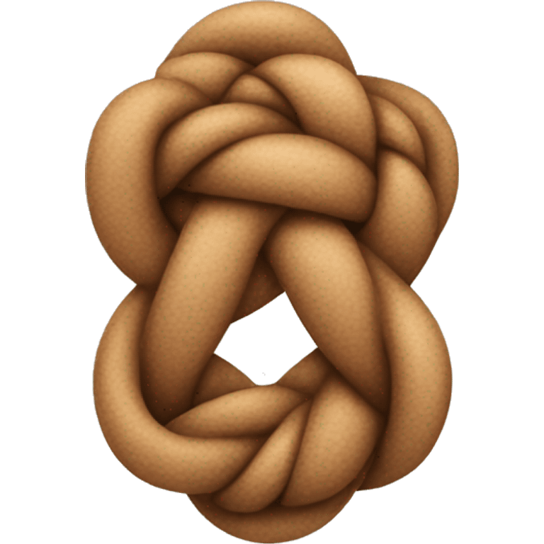 Cute knot light brown emoji