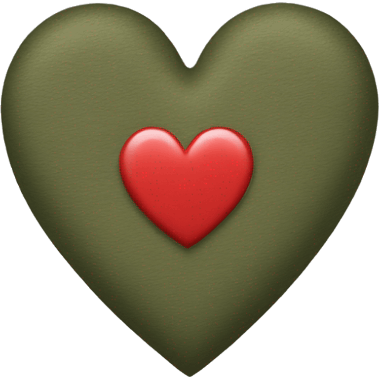 Military colored heart emoji