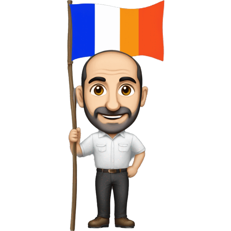 Pashinyan with Armenian flag FLORIST emoji