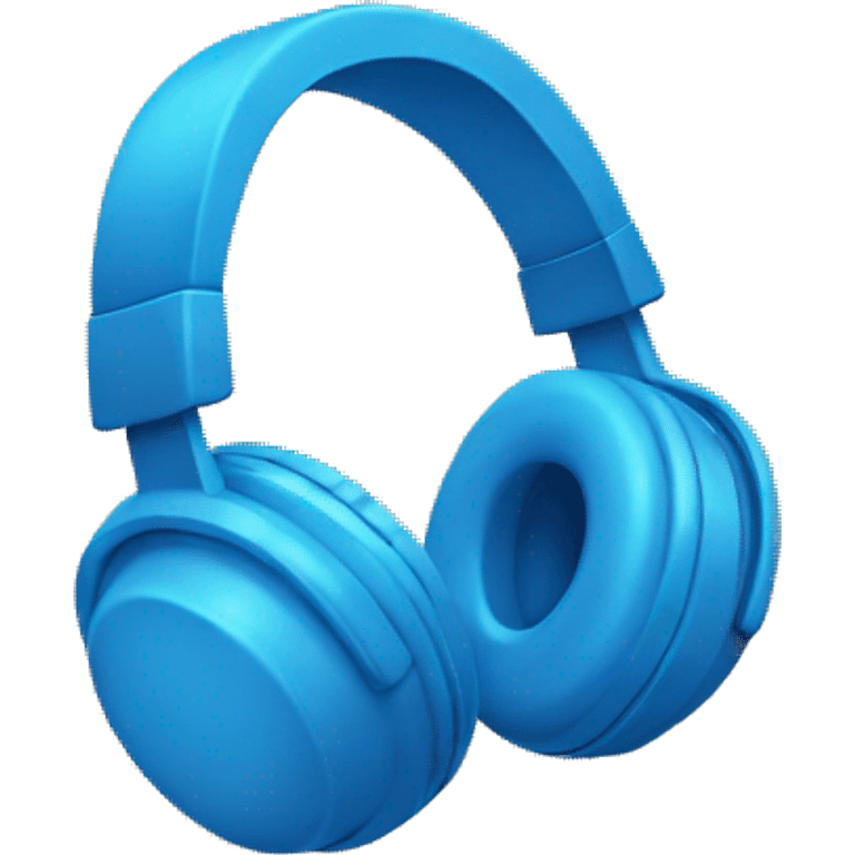 Blue headphones emoji