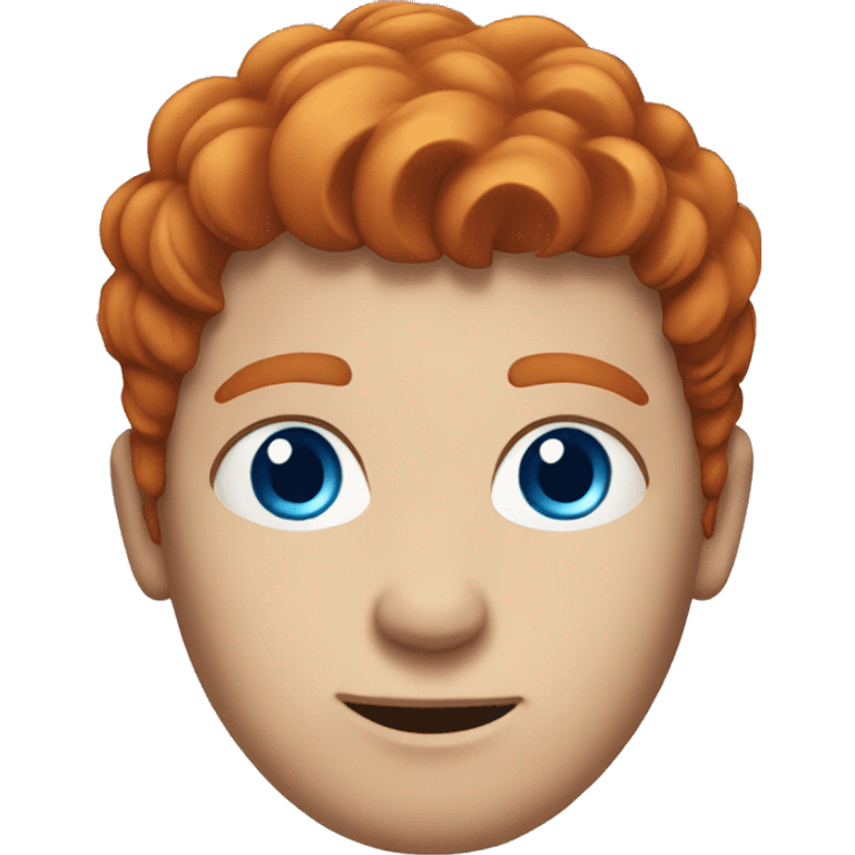 red hair guy with blue eyes emoji