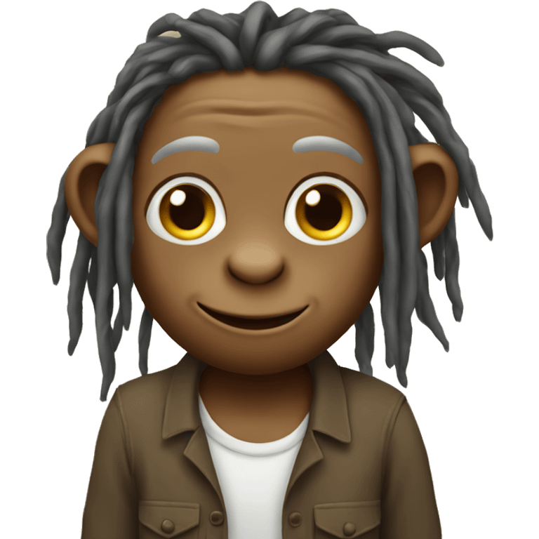 Monkey with dreads farming  emoji