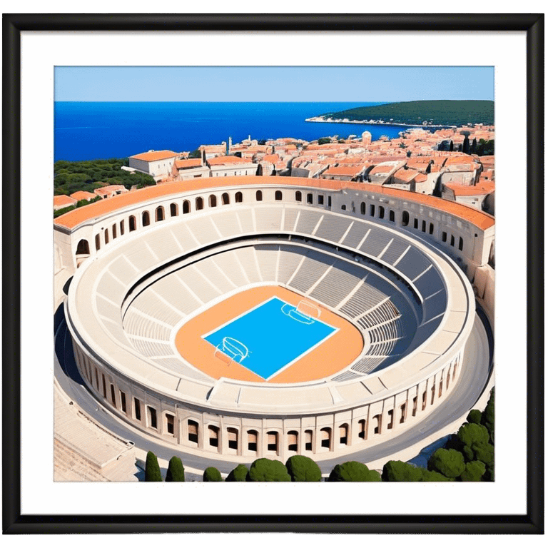 Cinematic Realistic Pula Arena, Croatia emoji emoji